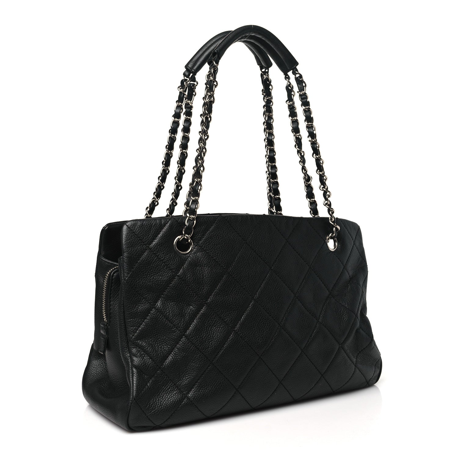 Chanel Caviar Quilted Timeless CC Soft Tote Black 3 of 10