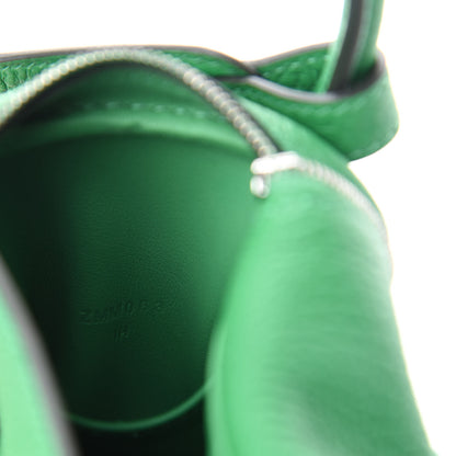 Hermes Taurillon Clemence Mini Lindy 20 Bambou 9 of 11