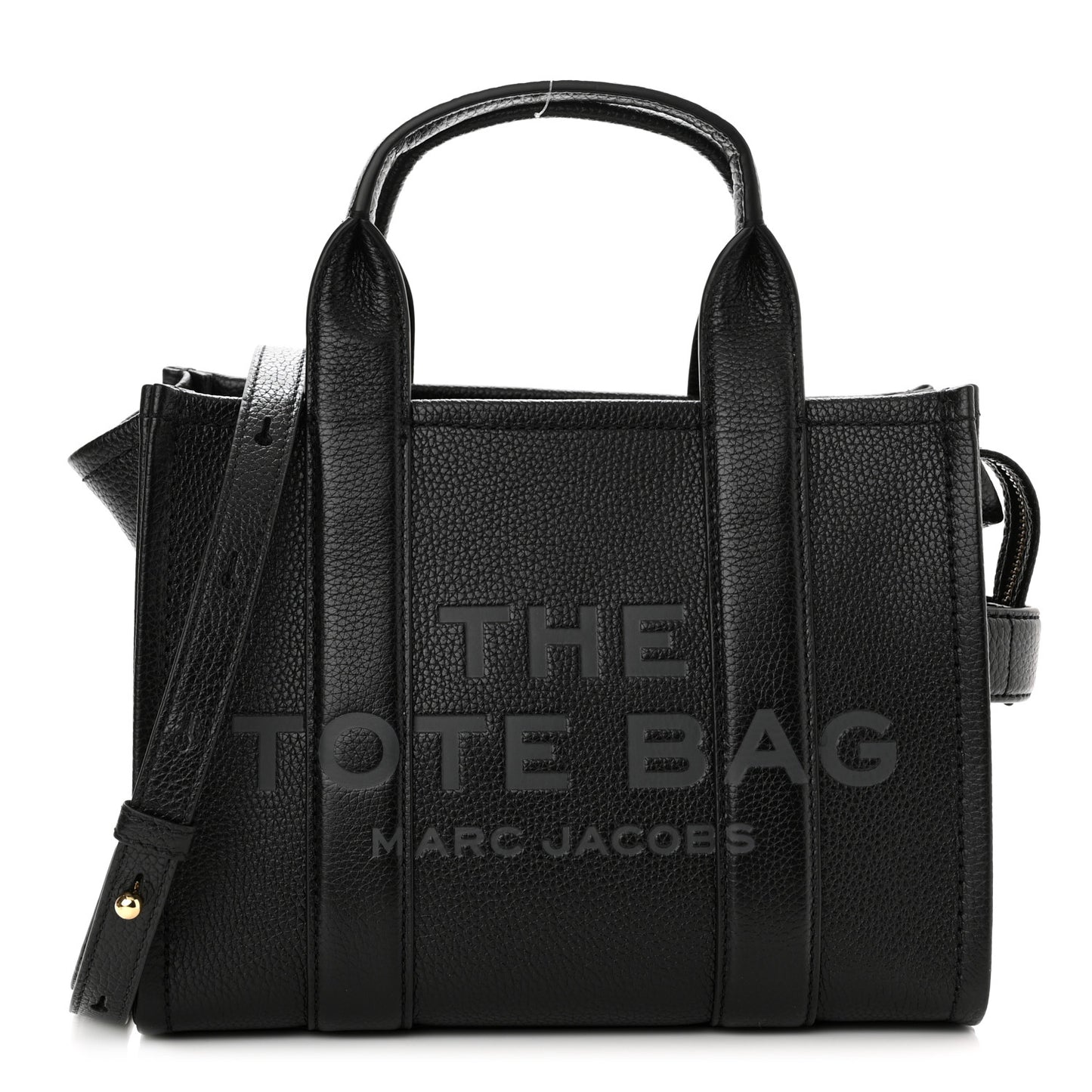 Grained Calfskin Small The Tote Bag Black