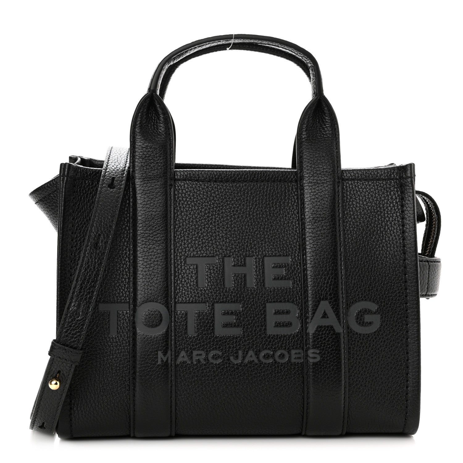 Marc Jacobs Grained Calfskin Small The Tote Bag Black 1 of 10