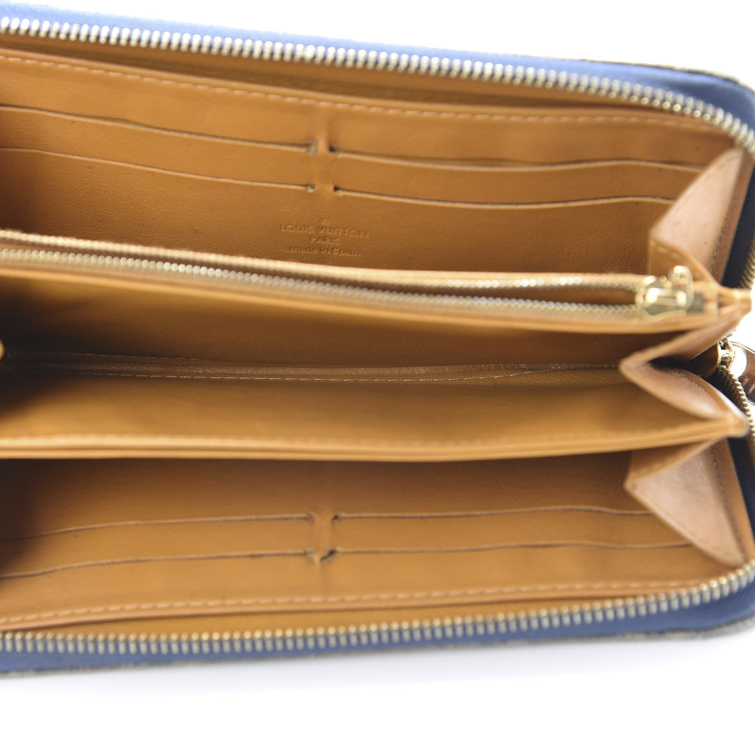 Louis Vuitton Monogram Denim Zippy Wallet Blue 5 of 15