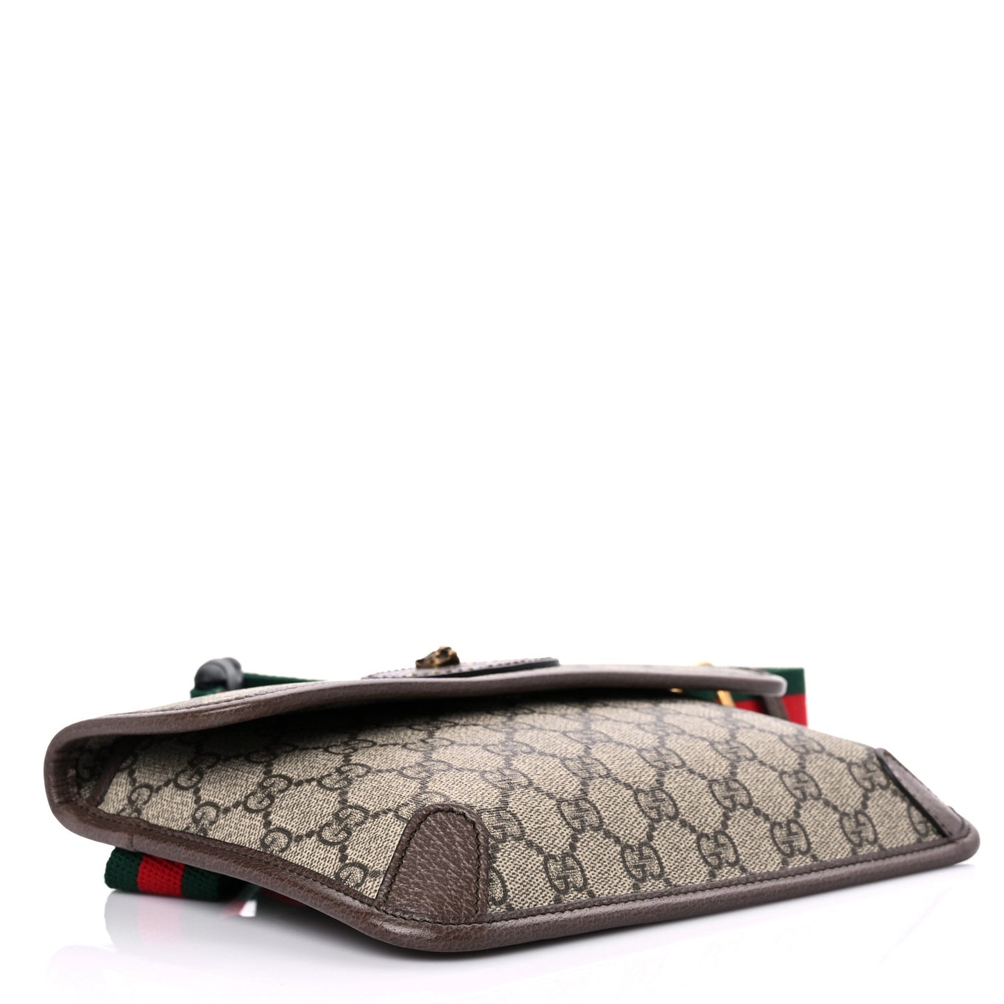 GG Supreme Monogram Neo Vintage Web Belt Bag Brown
