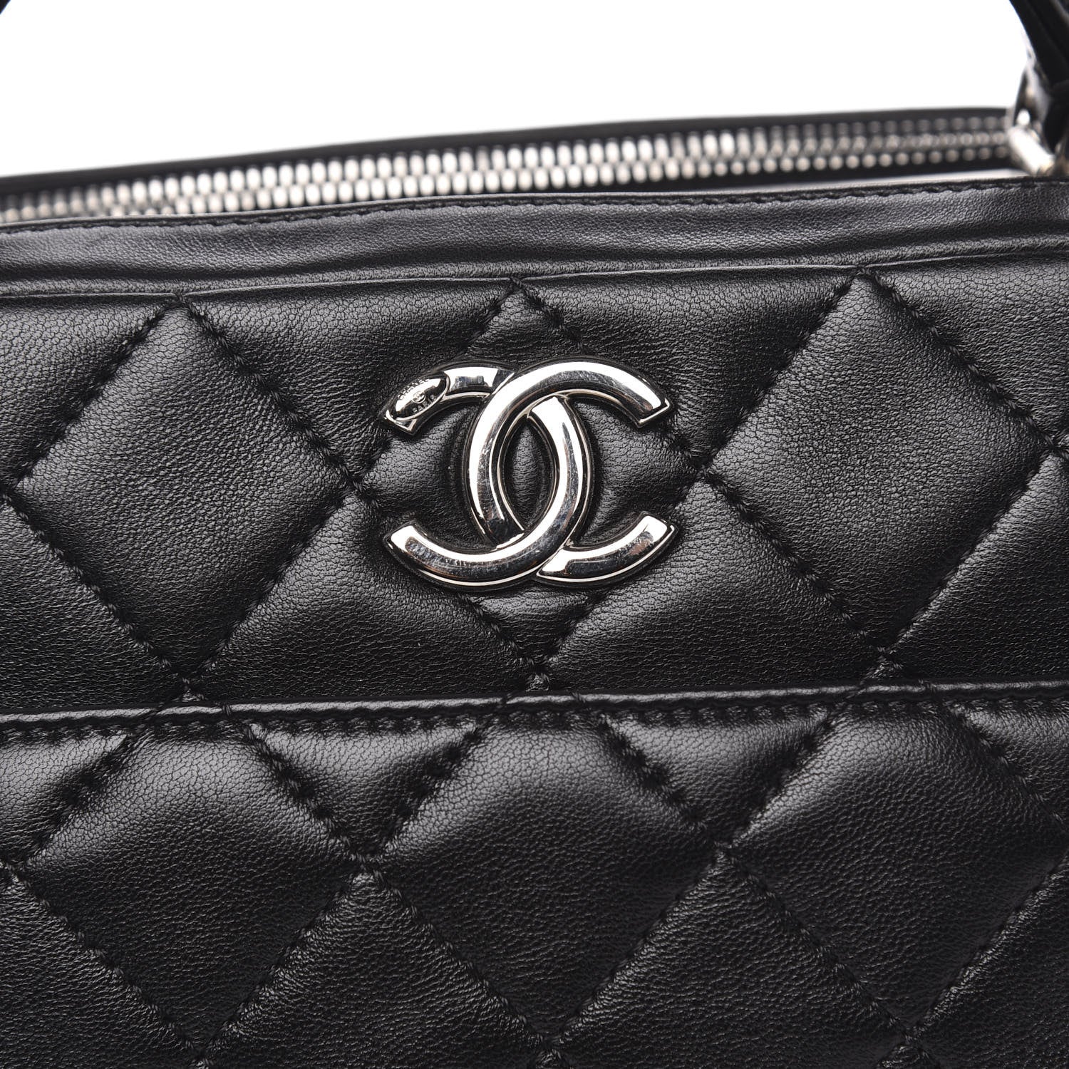 Chanel Lambskin Quilted Small Trendy CC Bowling Bag Black 8 of 15