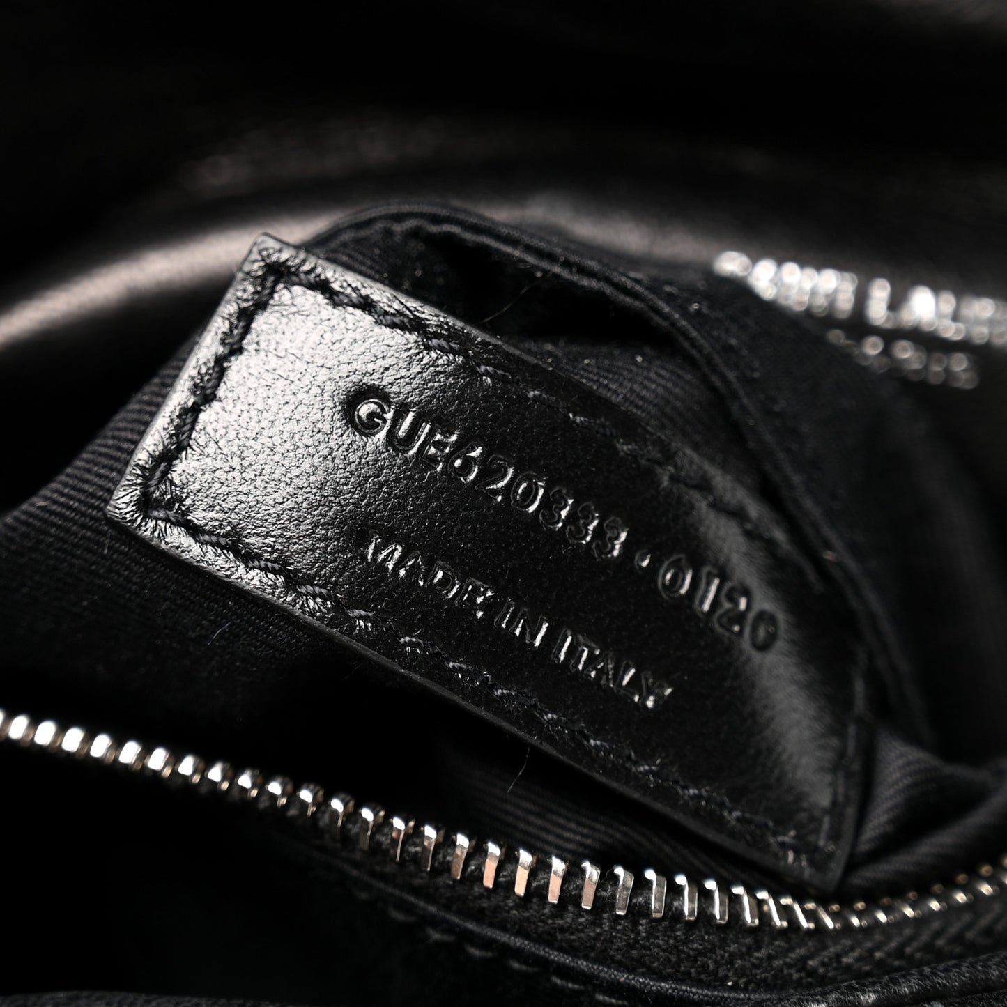 Lambskin Quilted Toy Loulou Puffer Monogram Chain Satchel Black