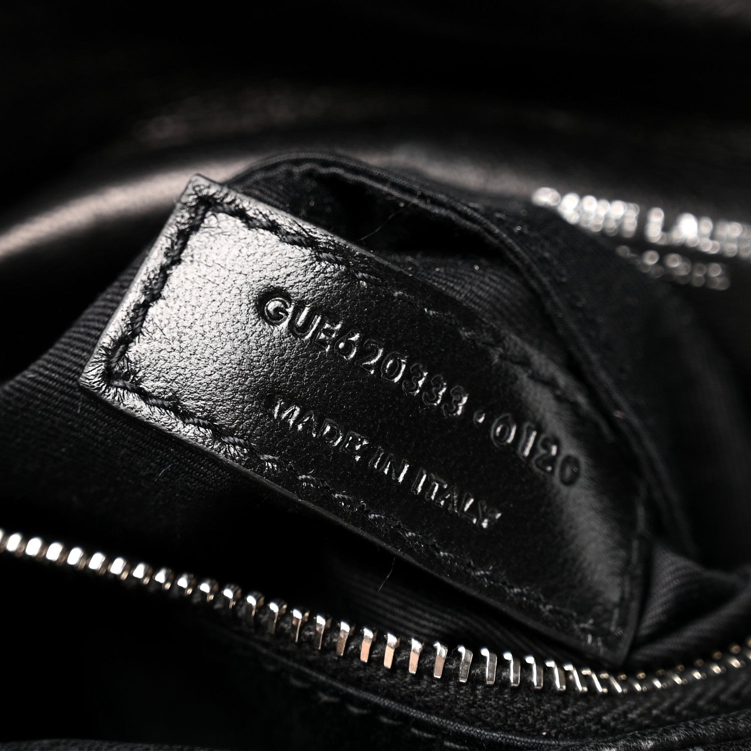 Saint Laurent Lambskin Quilted Toy Loulou Puffer Monogram Chain Satchel Black 6 of 13