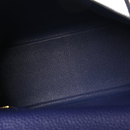 Hermes Togo Kelly Retourne 28 Bleu Encre 5 of 10