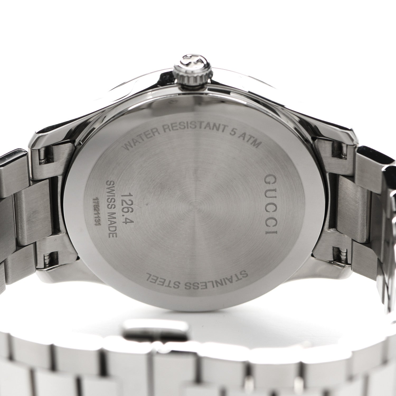 Gucci Stainless Steel 38mm G-Timeless Diamante Quartz Watch Navy 4 of 6