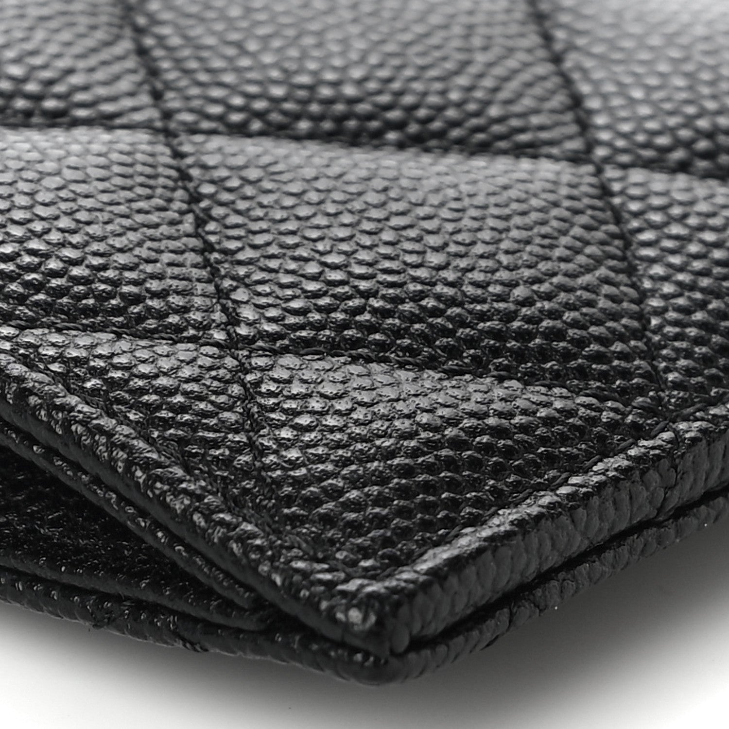 Chanel Caviar Quilted CC Zip Card Holder Black 10 of 11