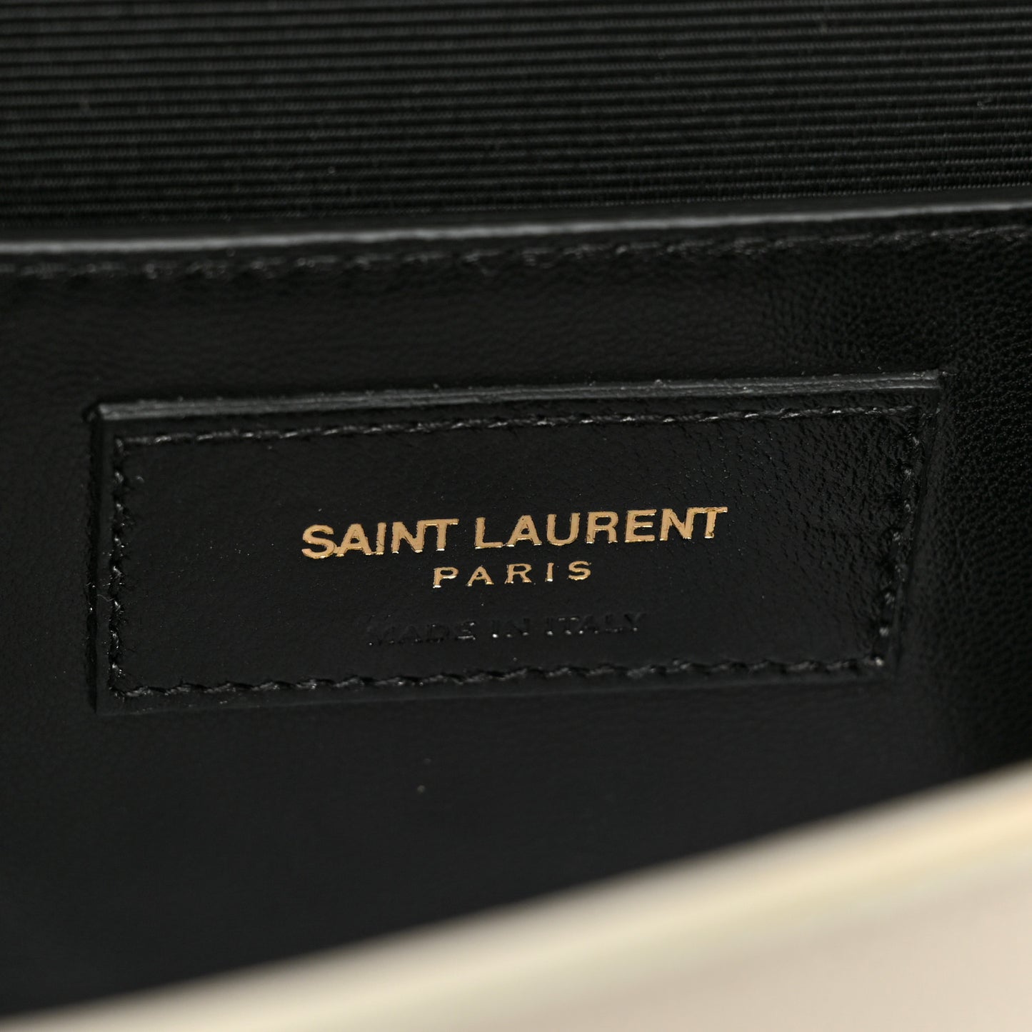 Grain De Poudre Classic Monogram Cassandre Clutch Dove White