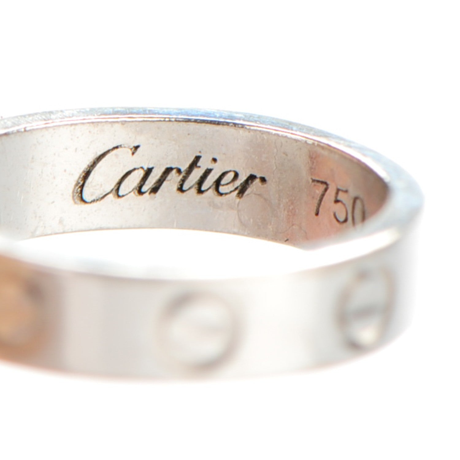 Cartier 18K White Gold Interlocking LOVE Bracelet 6 of 13