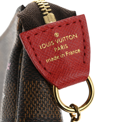 Louis Vuitton Damier Ebene 2019 Christmas Animation Mini Pochette Accessories Red 6 of 10