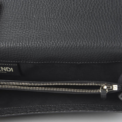 Fendi Cuoio Romano Selleria Peekaboo Continental Wallet Asfalto 12 of 22