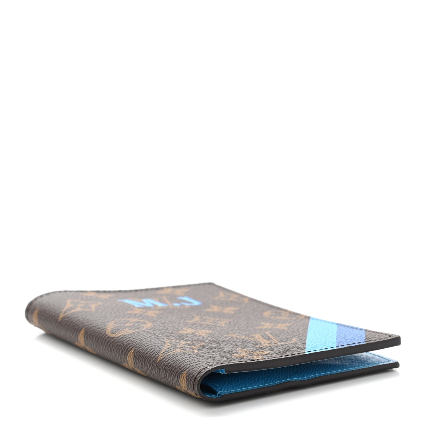 Monogram Passport Cover Bleu Clair Bleu De France