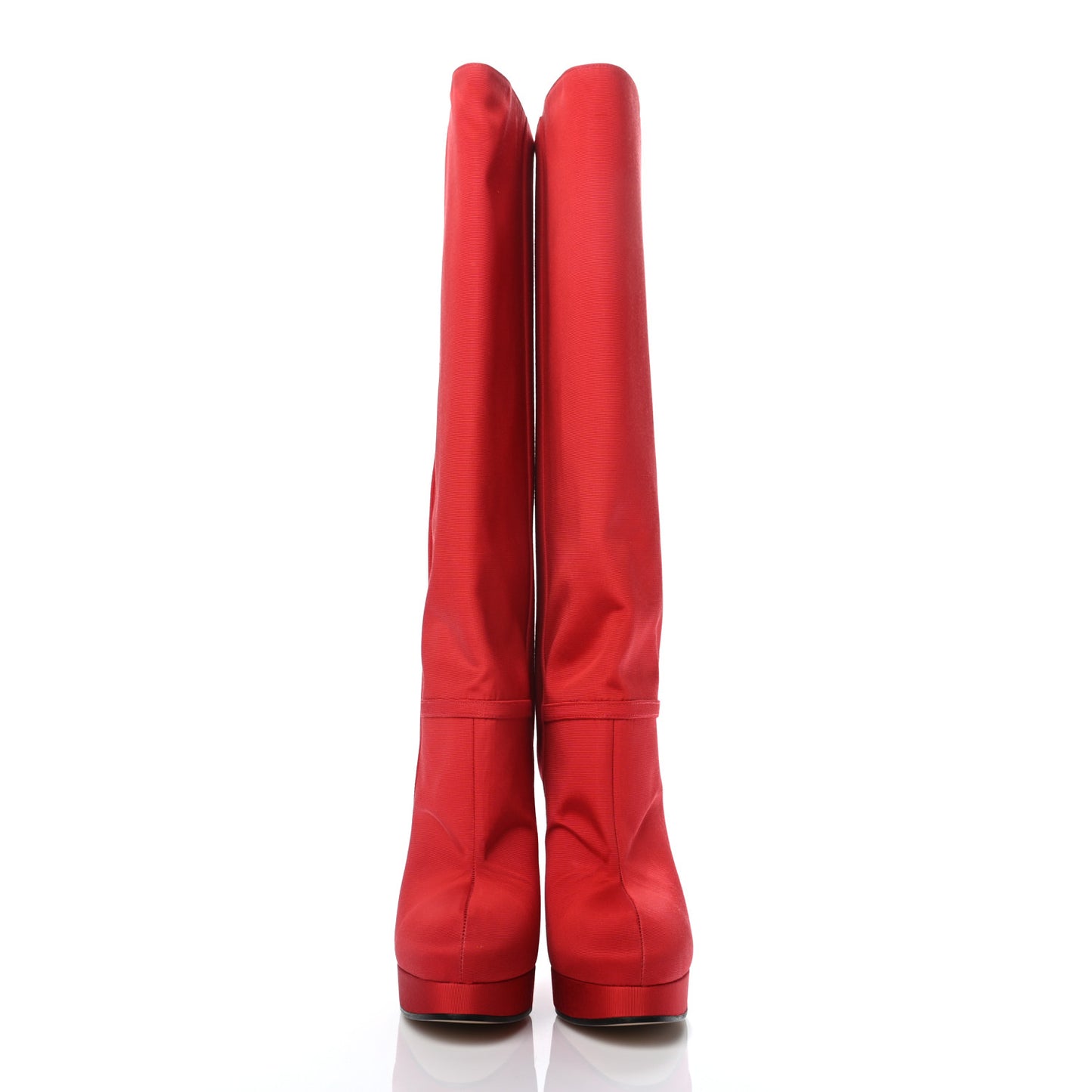 Twill Larius Knee High Boots 37 Heron Red