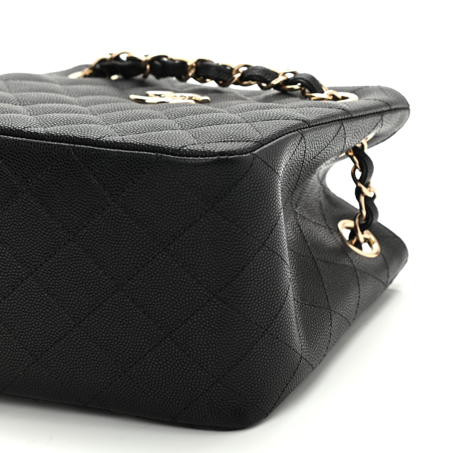 Chanel Caviar Quilted Mini Bucket Bag Black 10 of 11