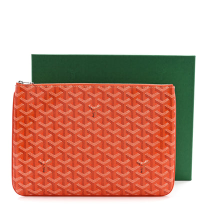 Goyard Goyardine Senat Pochette MM Orange 7 of 7