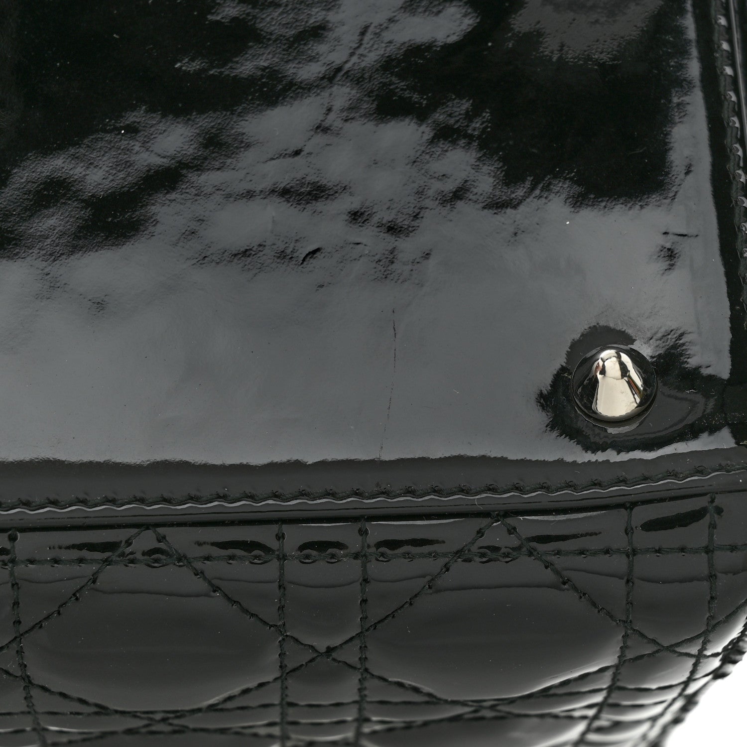 Christian Dior Patent Cannage Medium Lady Dior Black 11 of 11