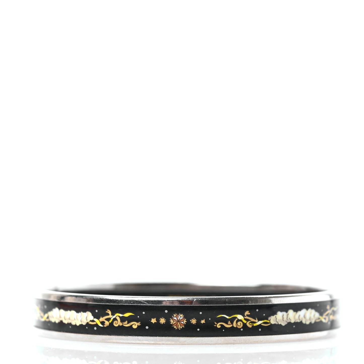 Enamel Printed Celestial Mythology Narrow Bracelet 70 Black