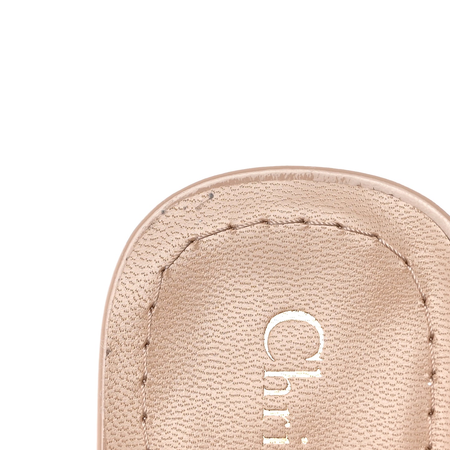 Patent Dior Day Slingback 35mm Pumps 38.5 Nude
