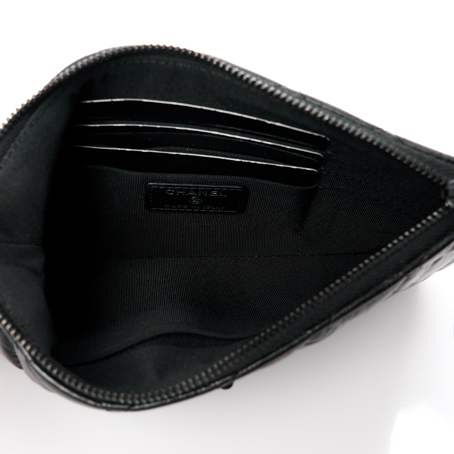 Aged Calfskin Quilted Medium Reissue Cosmetic Case So Black