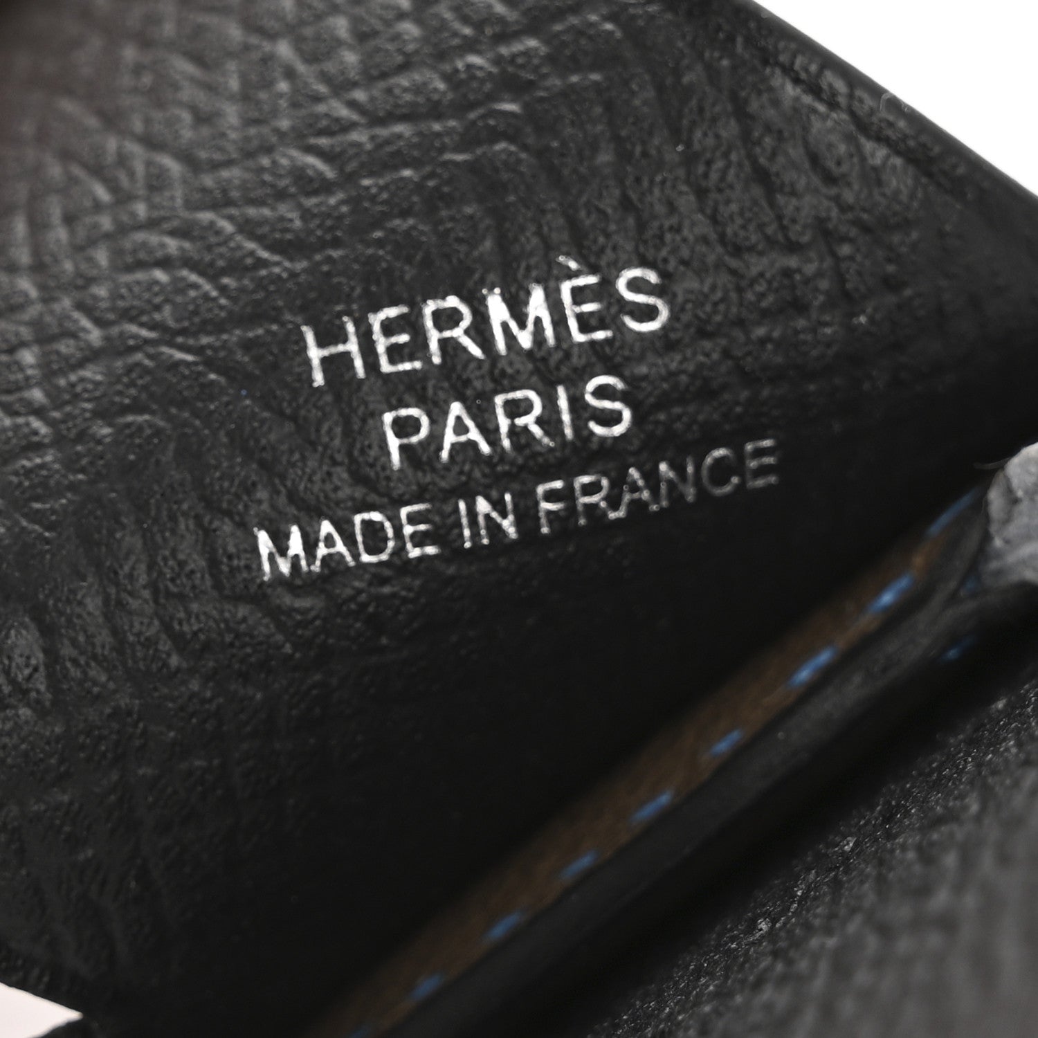 Hermes Epsom Swift Chevre Mysore Birdy Bag Charm Black Etoupe Bleu Hydra Bleu Brume 3 of 5