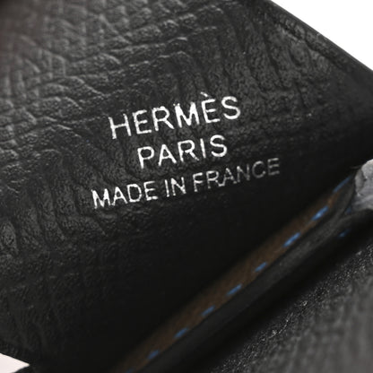 Hermes Epsom Swift Chevre Mysore Birdy Bag Charm Black Etoupe Bleu Hydra Bleu Brume 3 of 5