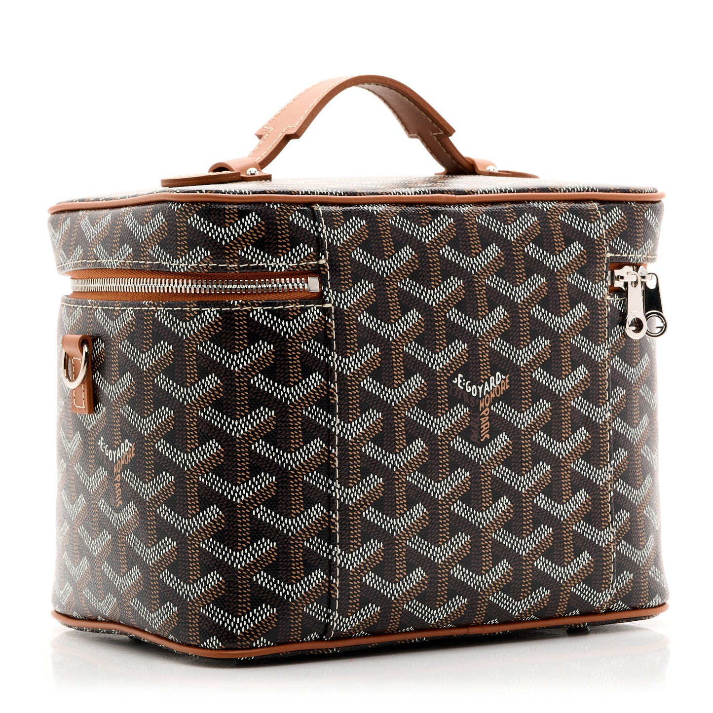 Goyardine Muse Vanity Case Black Gold