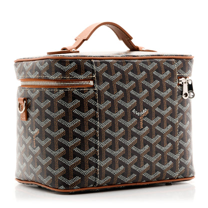 Goyard Goyardine Muse Vanity Case Black Gold 4 of 7