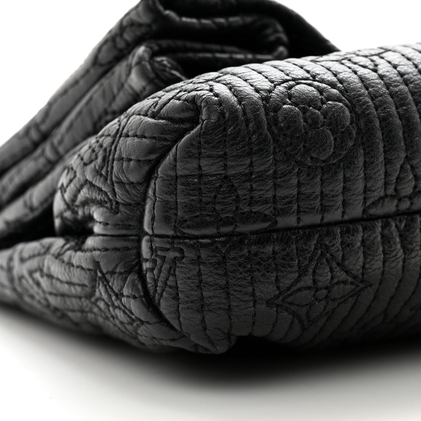 Calfskin Quilted Monogram Altair Clutch Black