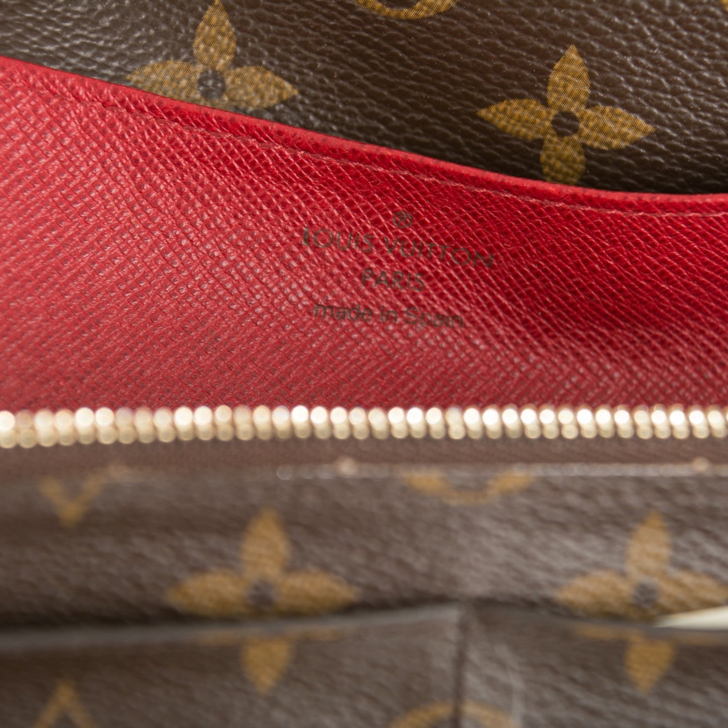 Monogram Emilie Wallet Rouge