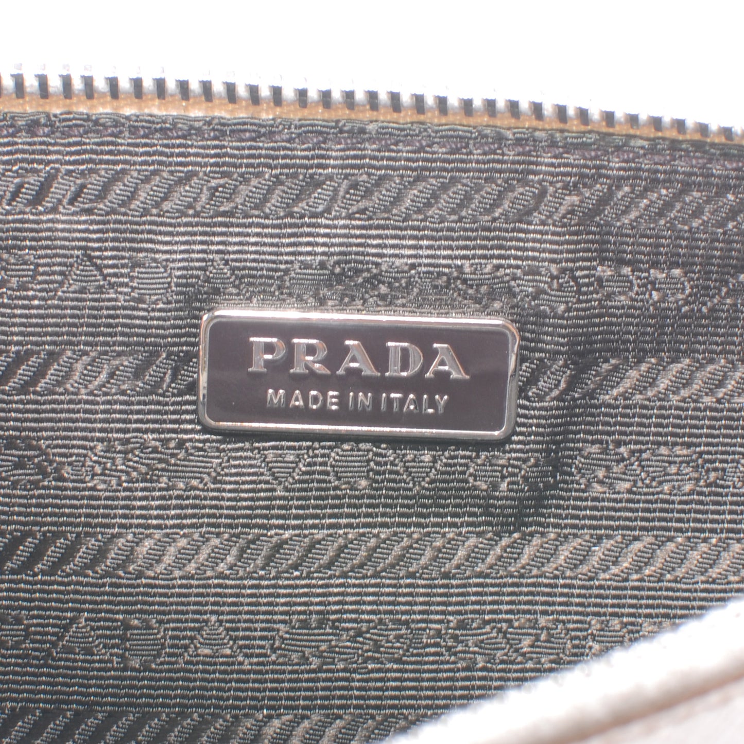 Saffiano Flat Cosmetic Pouch White