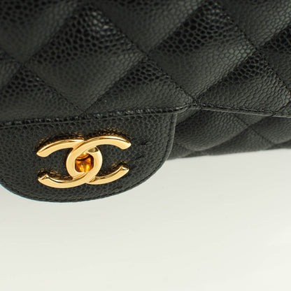 Chanel Caviar Quilted Jumbo Double Flap Black 9 of 9