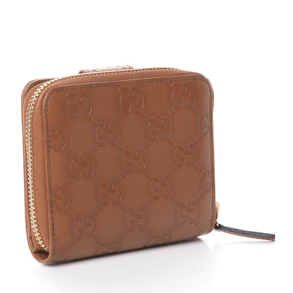 Gucci Guccissima Zip Around French Wallet Brown 2 of 5