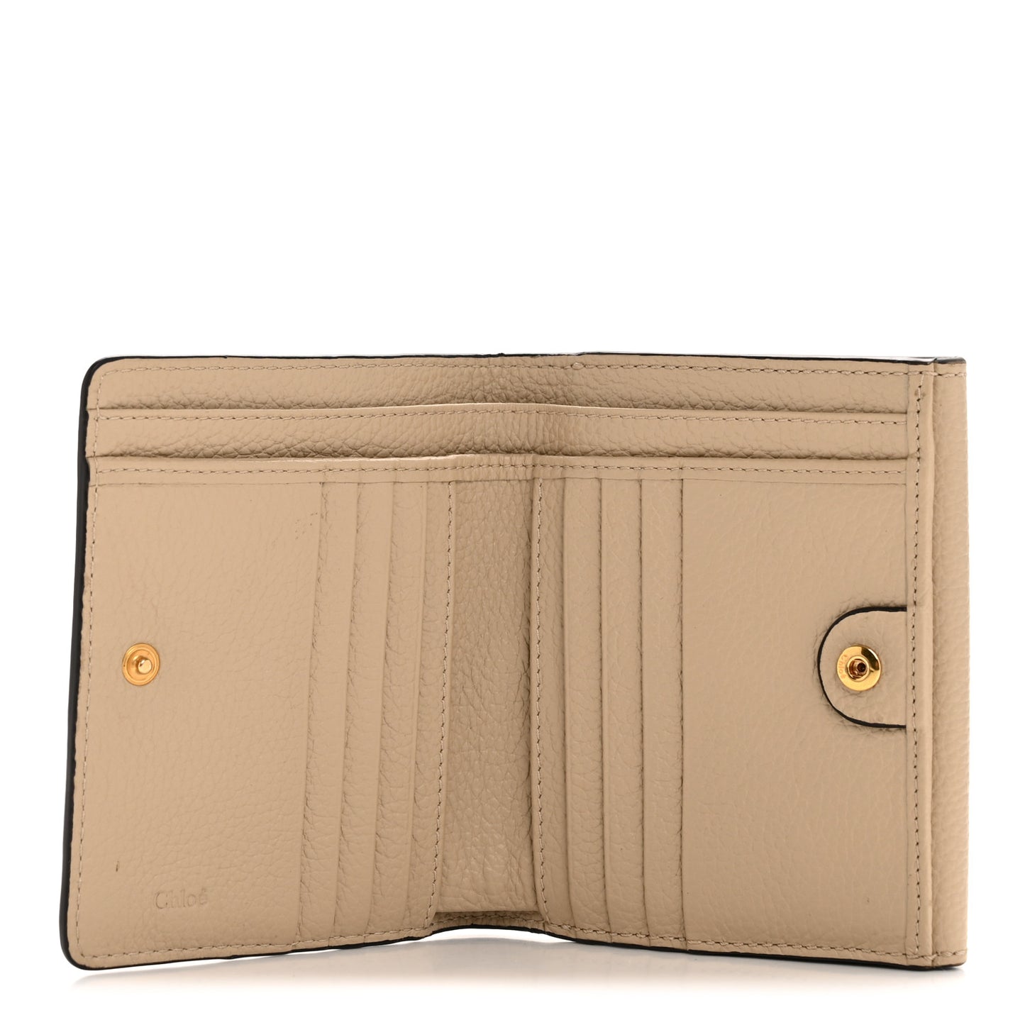 Grained Calfskin Marcie Square Wallet Root Beige