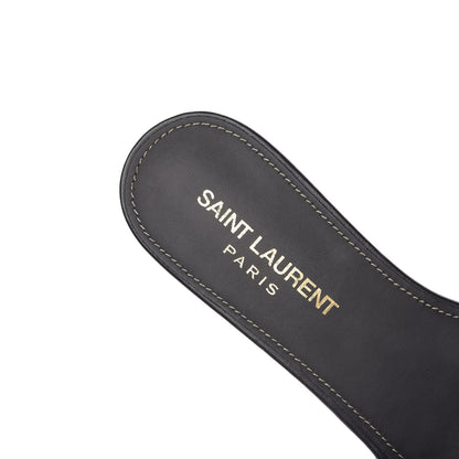 Saint Laurent Calfskin Nu Pied 05 Slide Sandals 35.5 Black 9 of 12