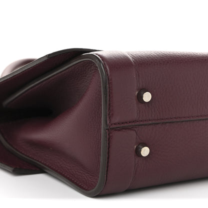 Givenchy Grained Calfskin Small Shark Lock Satchel Burgundy 15 of 19