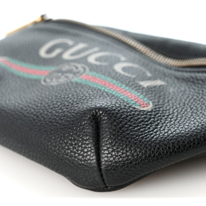 Gucci Grained Calfskin Small Logo Belt Bag Black 9 of 9