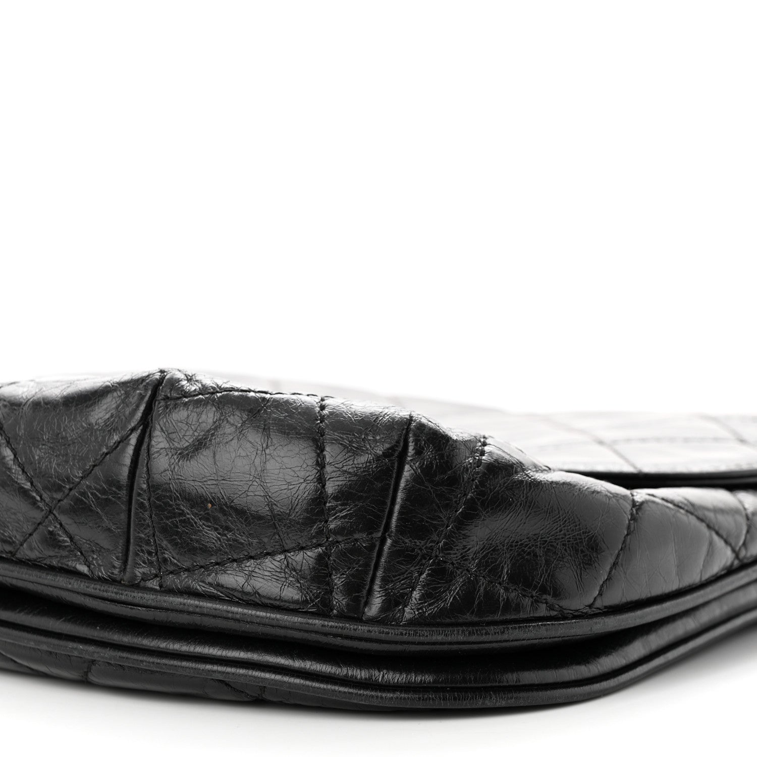 Chanel Glazed Calfskin Quilted Medium Bubble CC Flap Black 10 of 11