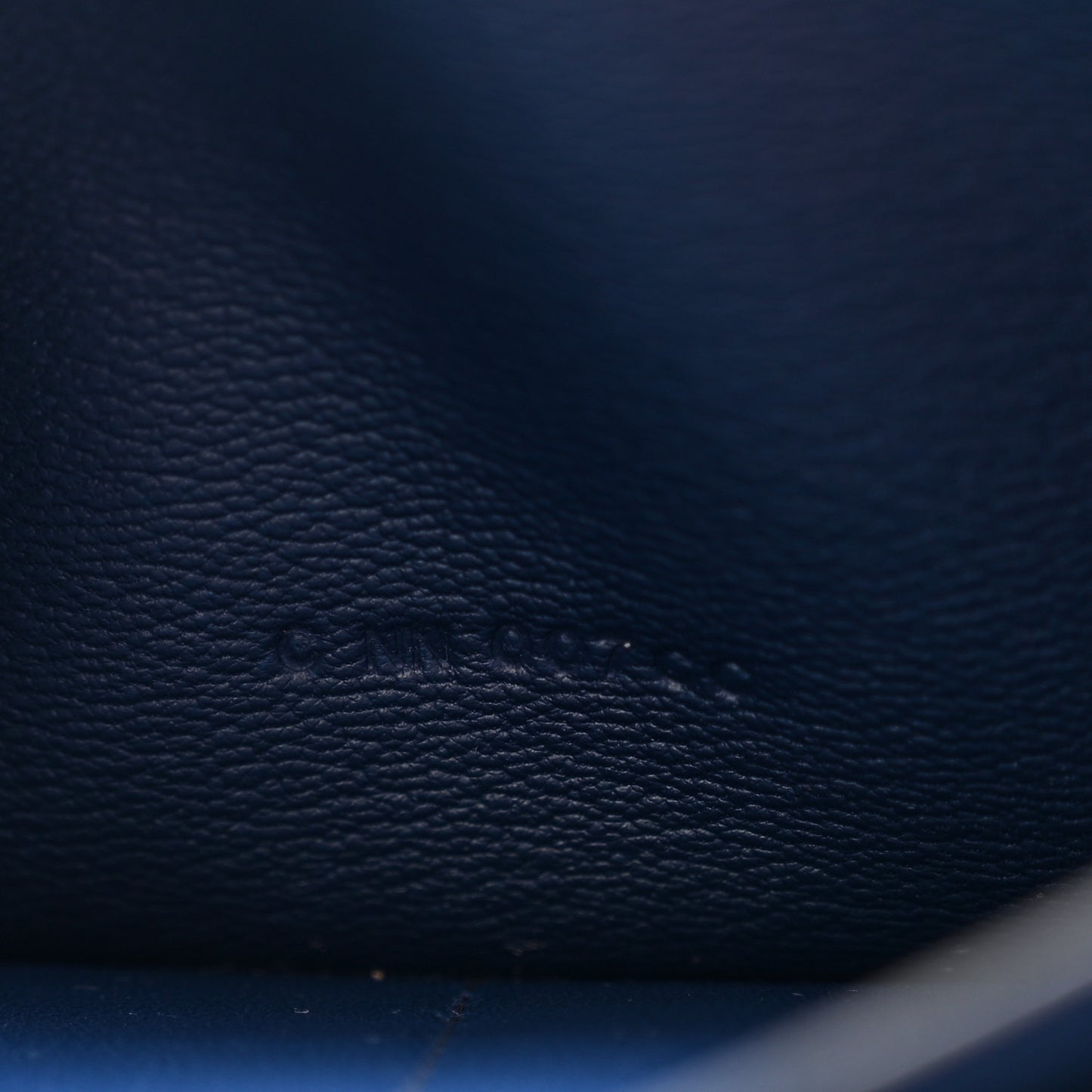 Shiny Alligator Kelly Longue Wallet Bleu Marine