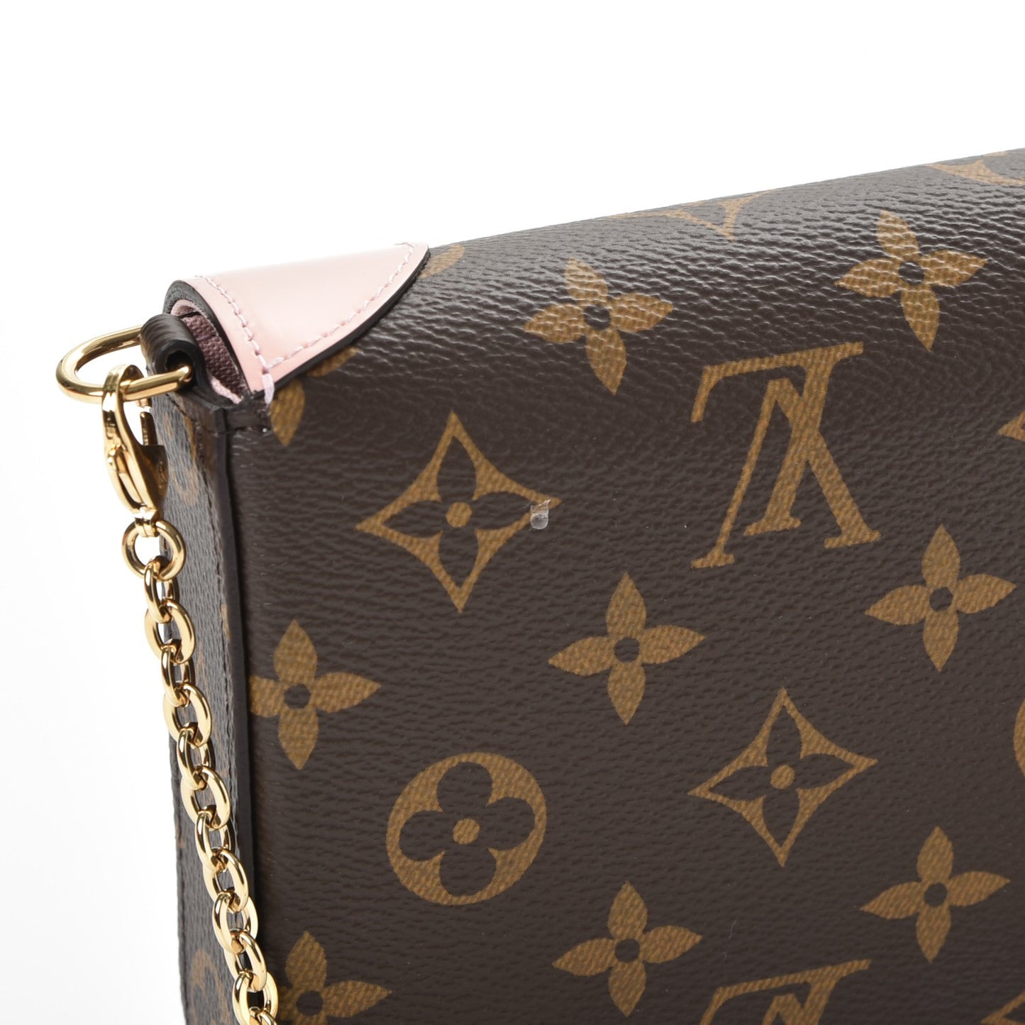 Monogram Valentine Dog Pochette Felicie Chain Wallet