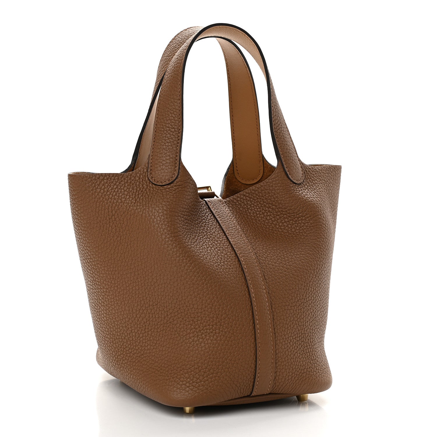 Hermes Taurillon Clemence Swift Eclat Picotin Lock 18 PM Alezan Biscuit 2 of 8