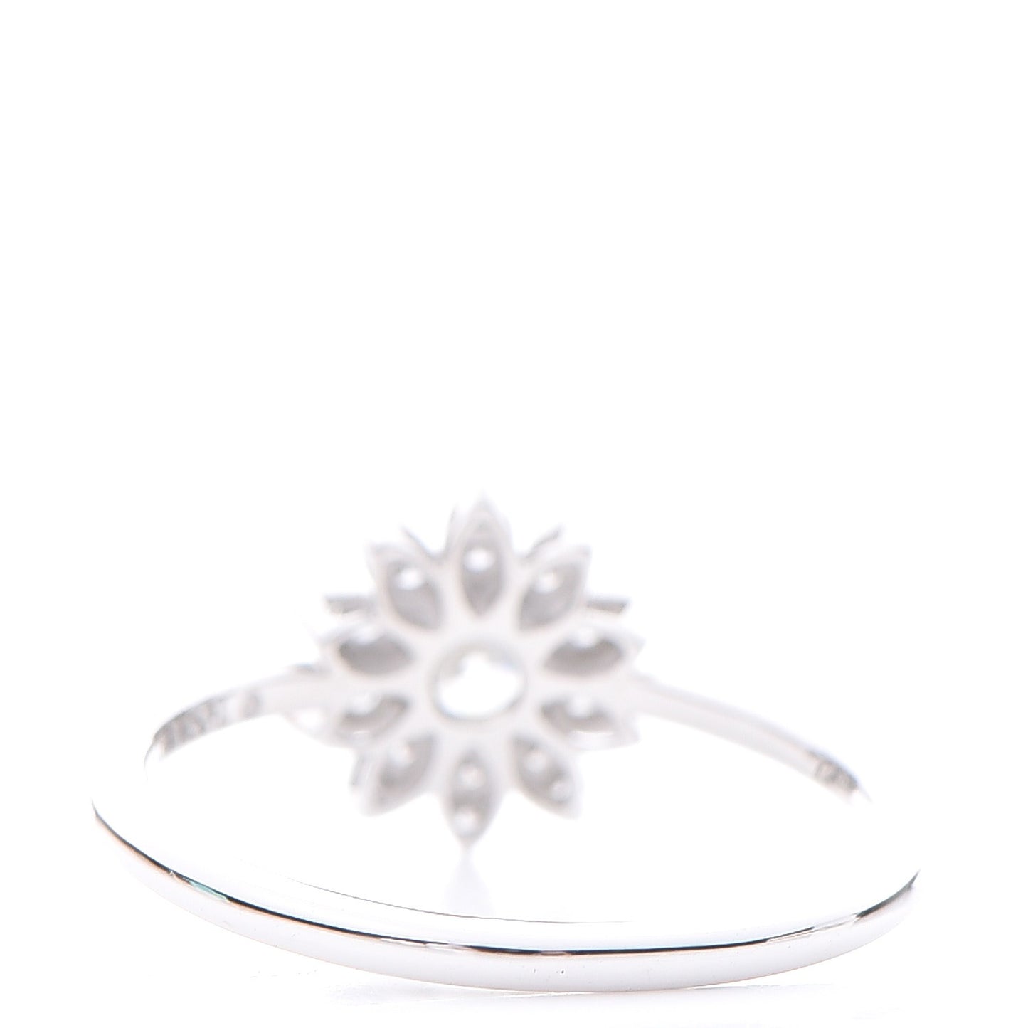 Platinum Diamond Enchant Garden Flower Ring 51.9 6