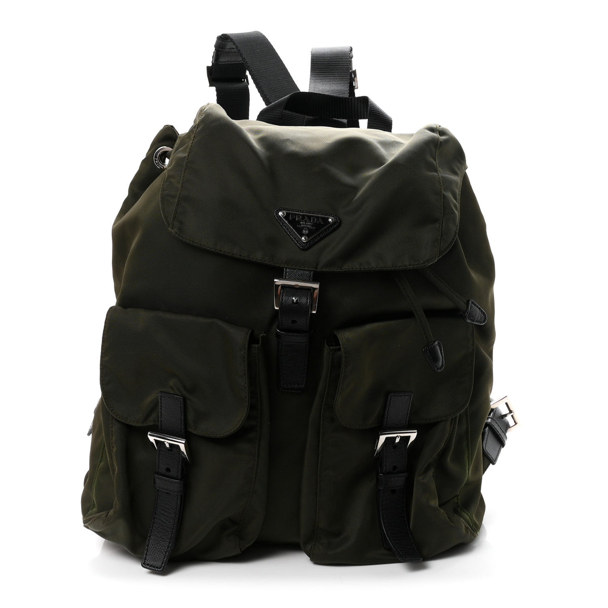 Prada Nylon Vela Medium Backpack Mimetico 1 of 21