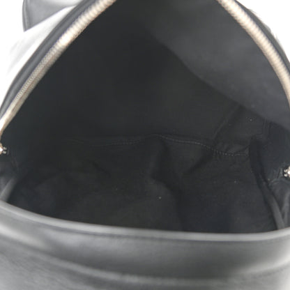 Balenciaga Smooth Calfskin Logo Small Everyday Backpack Black White 5 of 10