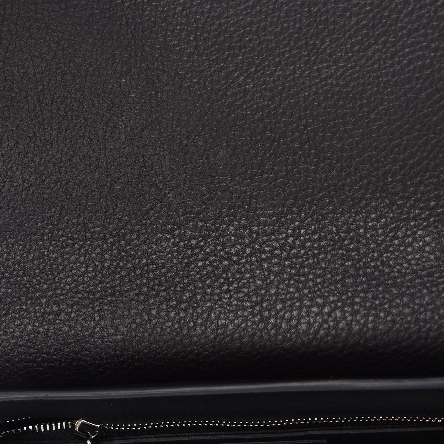 Grained Calfskin Small Shark Lock Satchel Black