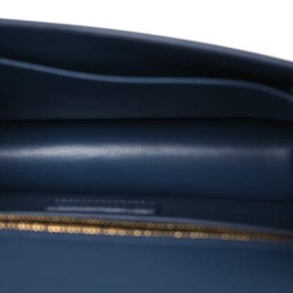 Christian Dior Smooth Calfskin 30 Montaigne Flap Bag Blue 5 of 14
