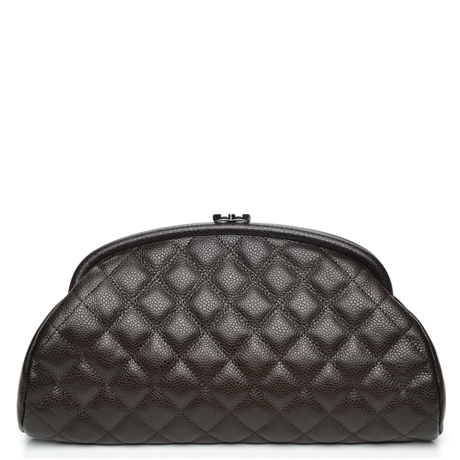 Chanel Caviar Quilted Timeless Clutch Dark Brown 1 of 7