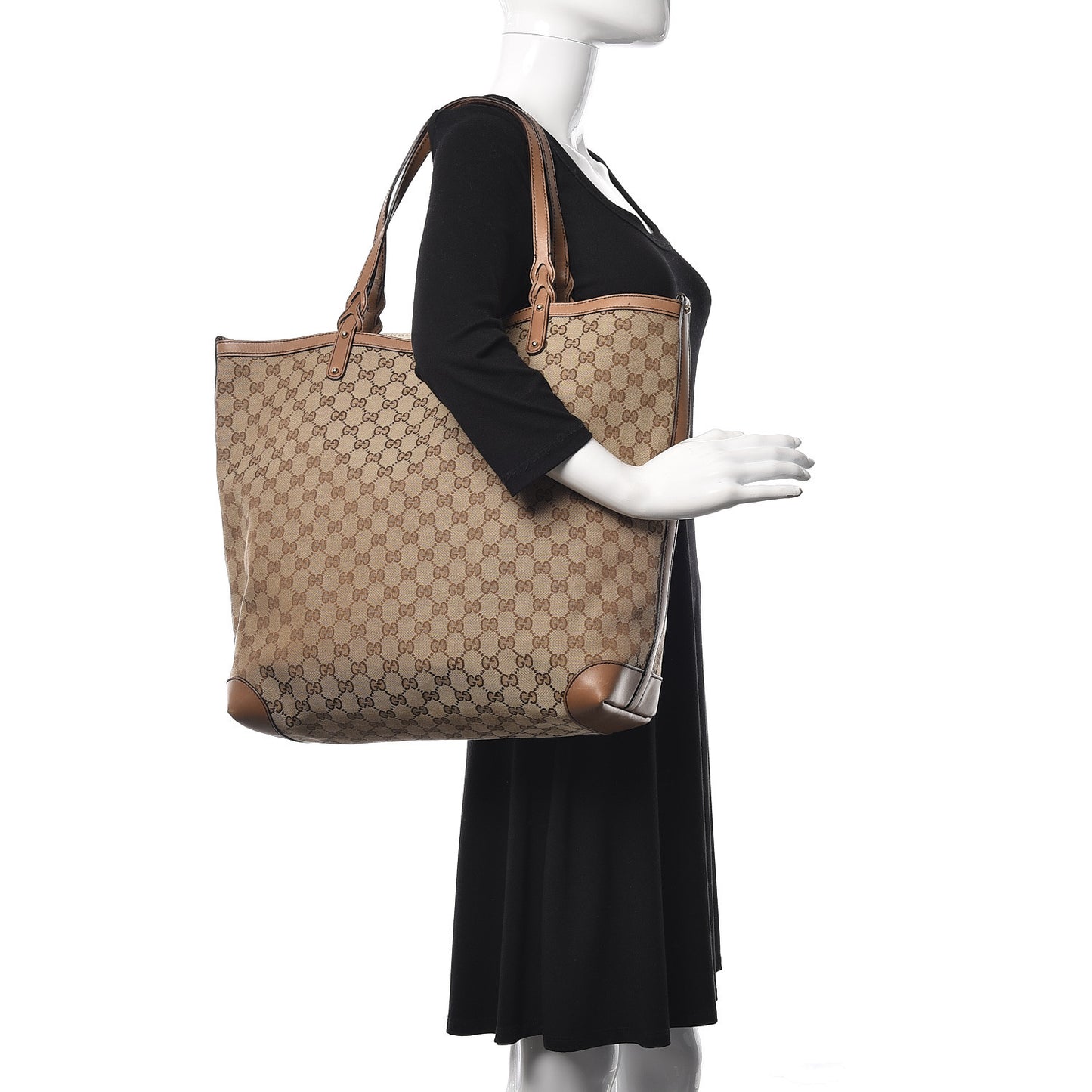 Monogram Large Craft Tote Light Brown