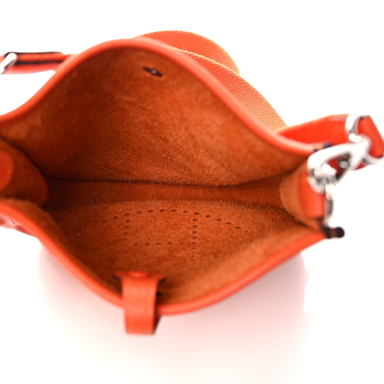 Hermes Taurillon Clemence Evelyne TPM Orange 5 of 9