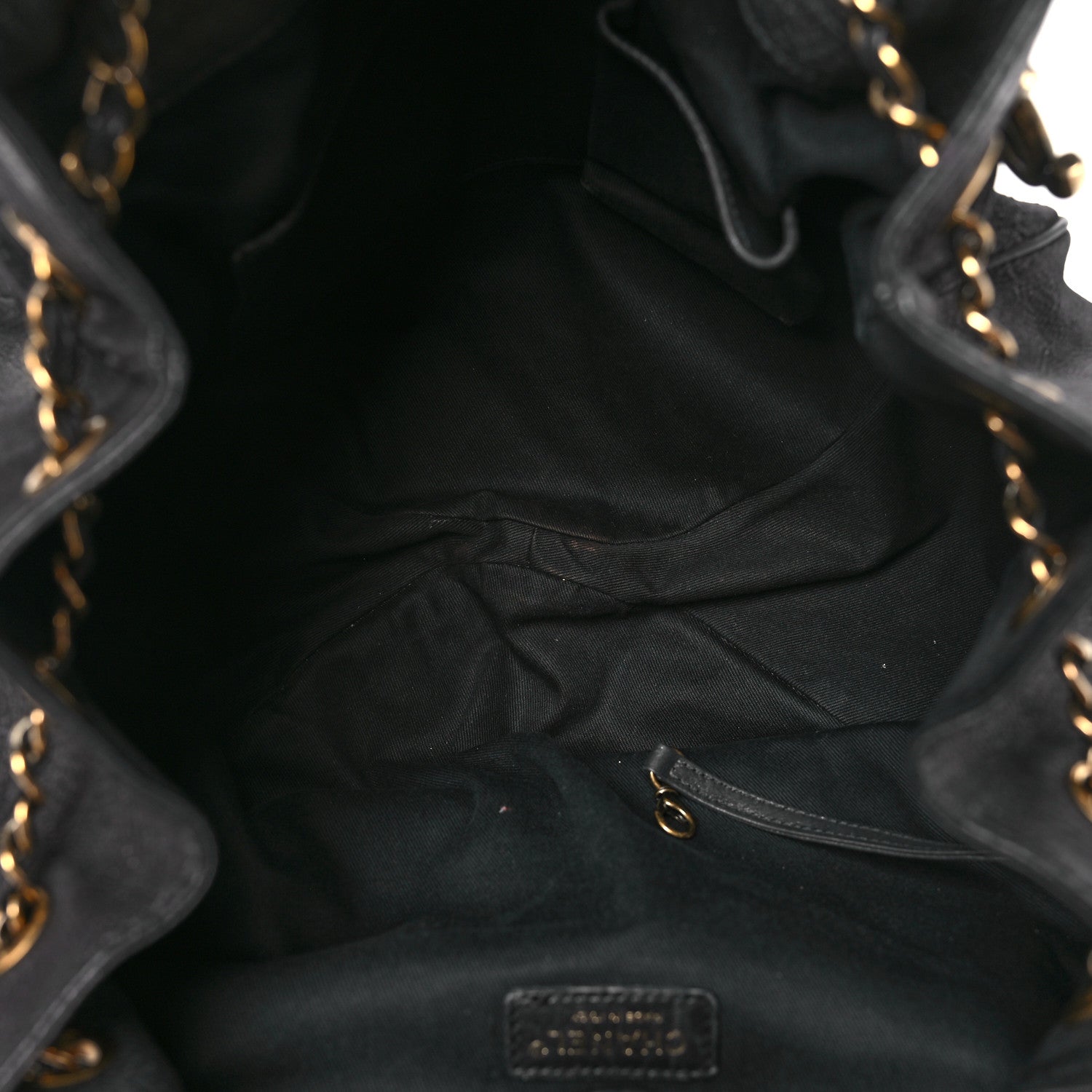 Chanel Iridescent Grained Calfskin Stitched Accordion Tote Dark Grey 5 of 13
